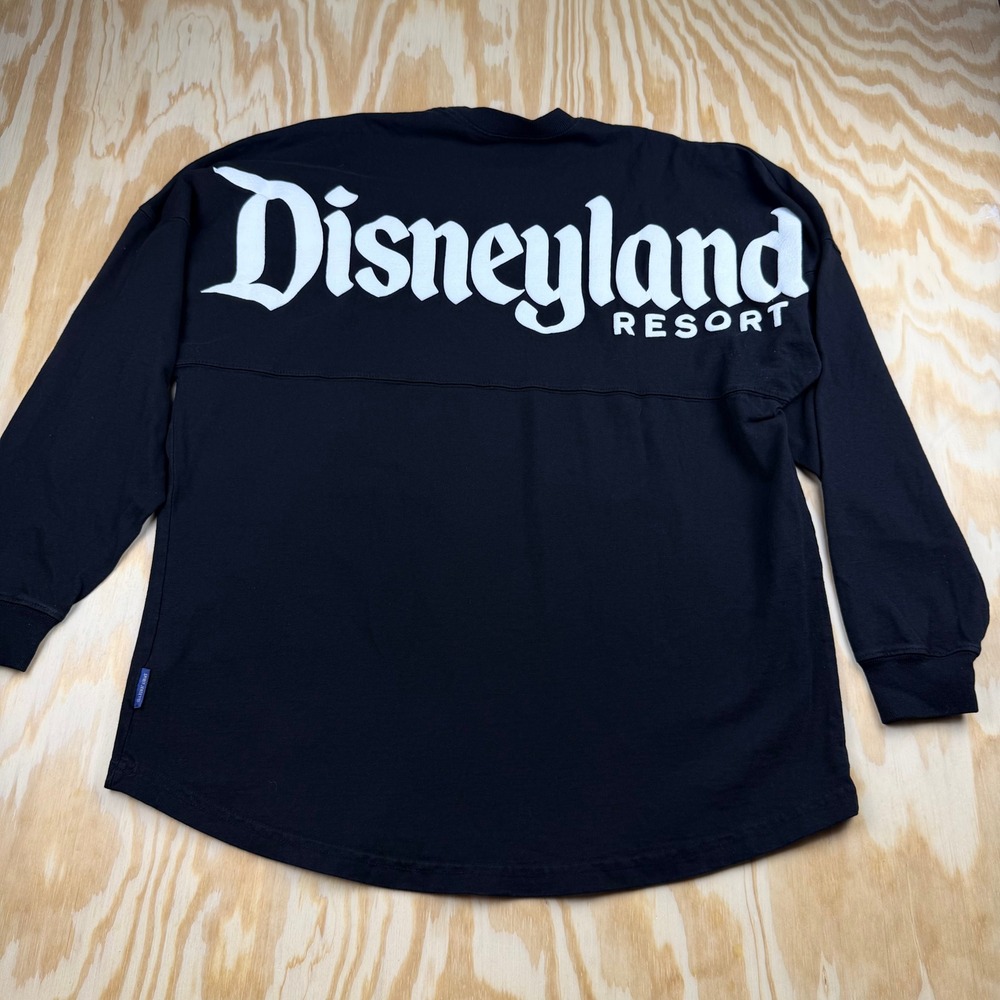 Disney Parks Spirit Jersey Disneyland Resort Black Long Sleeve Shirt Small S